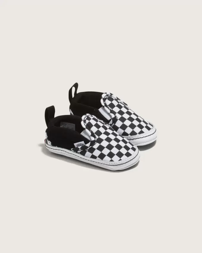 Slip-On V Checkerboard Krippenschuh für Kleinkinder