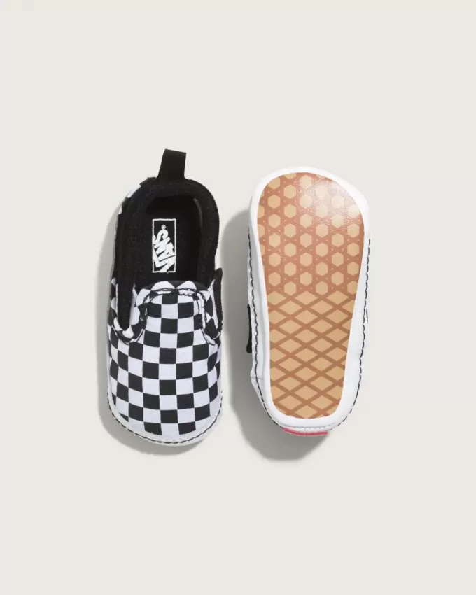 Slip-On V Checkerboard Krippenschuh für Kleinkinder