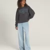 Sweatshirt mit Rundhalsausschnitt und Retro-Isle-Grafik