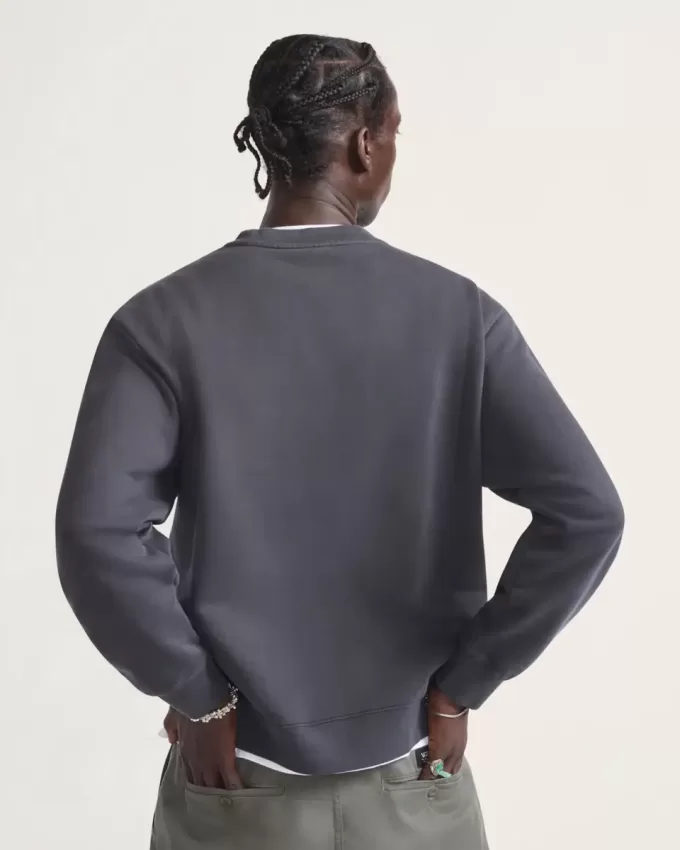 Sweatshirt mit Rundhalsausschnitt und Sternenkaromuster