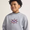 Sweatshirt mit Rundhalsausschnitt und Sternenmuster für Kinder