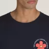 T-Shirt mit geknackter Blume