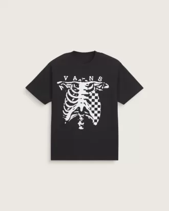 T-Shirt mit Karo- und Knochen-Print