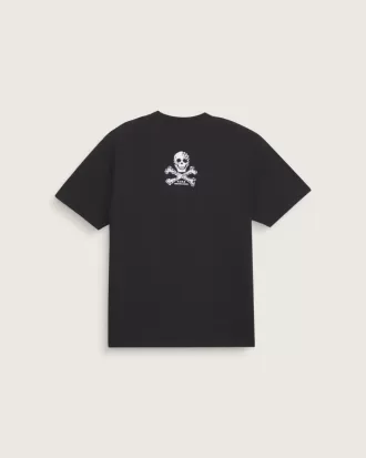 T-Shirt mit Karo- und Knochen-Print