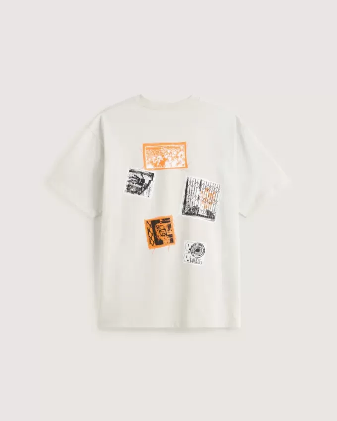 T-Shirt mit Punk-Patch