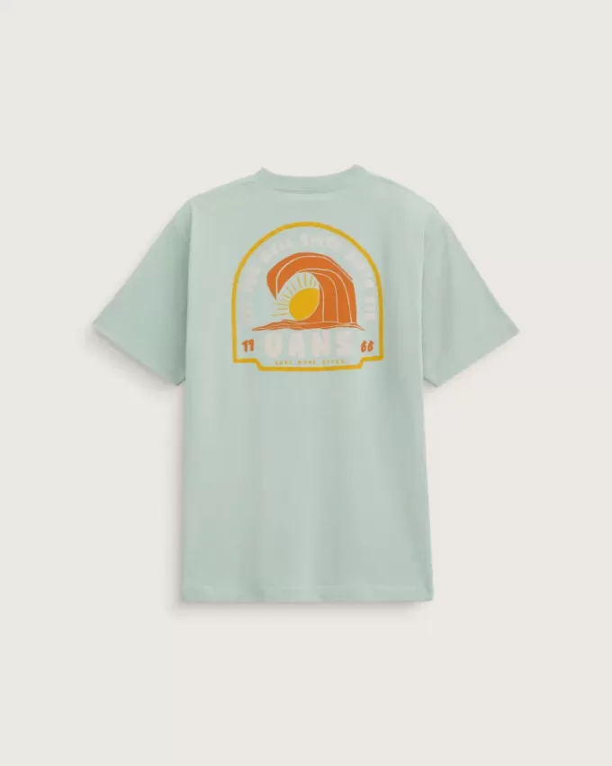 T-Shirt mit Wellen-Motiv