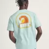 T-Shirt mit Wellen-Motiv