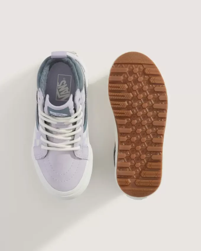 Wasserabweisender Sk8-Hi-Schuh mit Schachbrettmuster für kleine Kinder