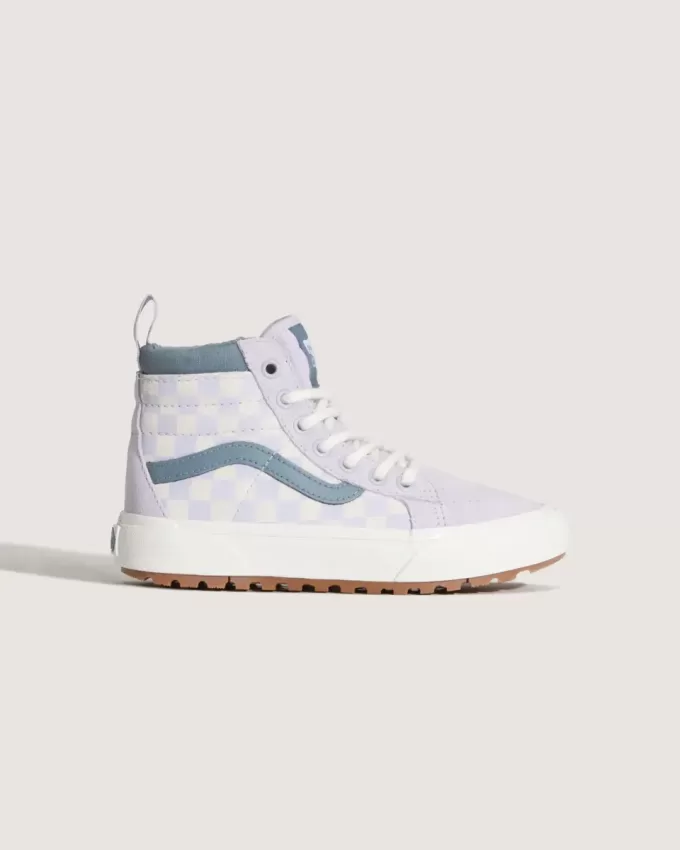 Wasserabweisender Sk8-Hi-Schuh mit Schachbrettmuster für kleine Kinder