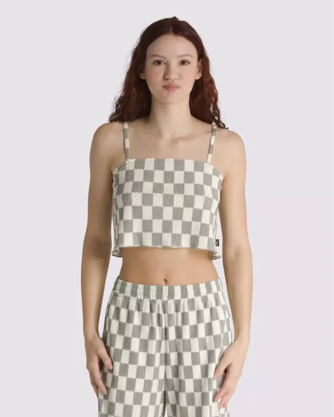 Wren – Camisole-Oberteil mit Schachbrettmuster