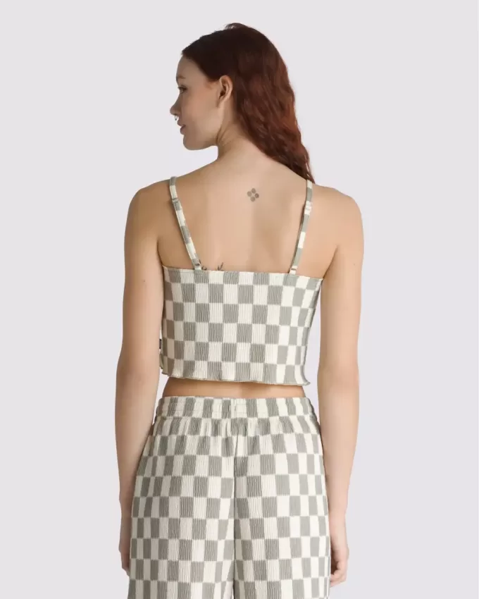 Wren – Camisole-Oberteil mit Schachbrettmuster
