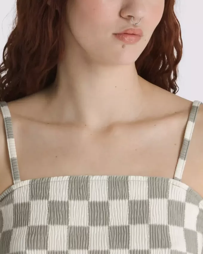 Wren – Camisole-Oberteil mit Schachbrettmuster